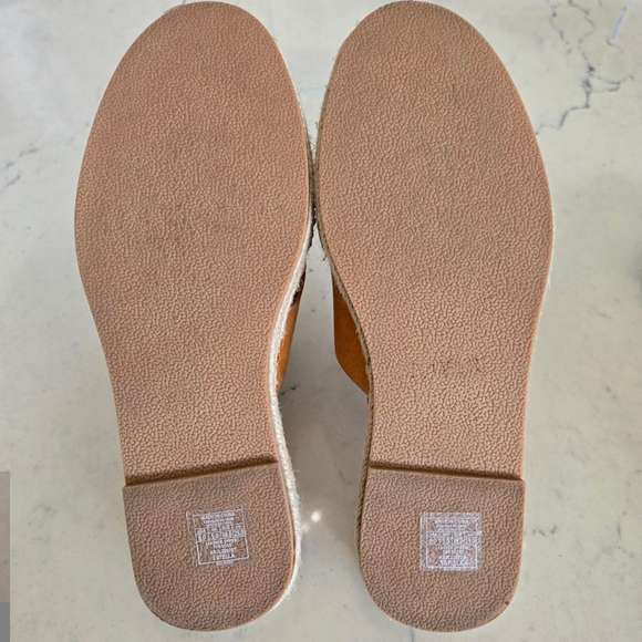 Women's Roxy Estella Orange Peel Sandals Size 8 Tan Espadrille Slides - Picture 7 of 12